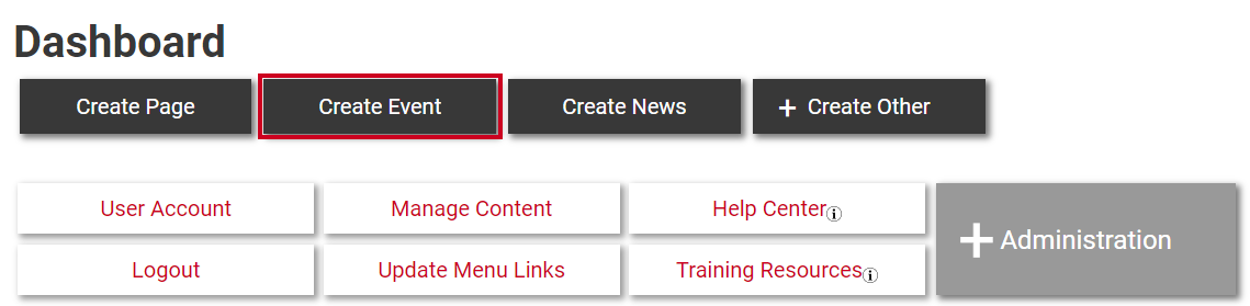 Click Create Event