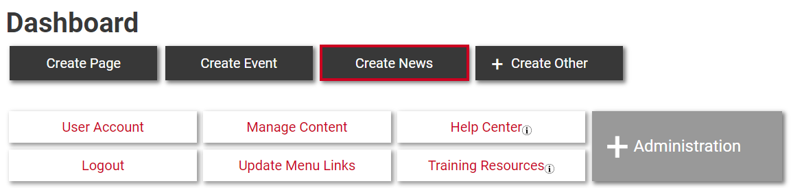 Click Create News