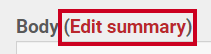 Edit Summary
