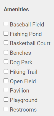 Park Details Amenities