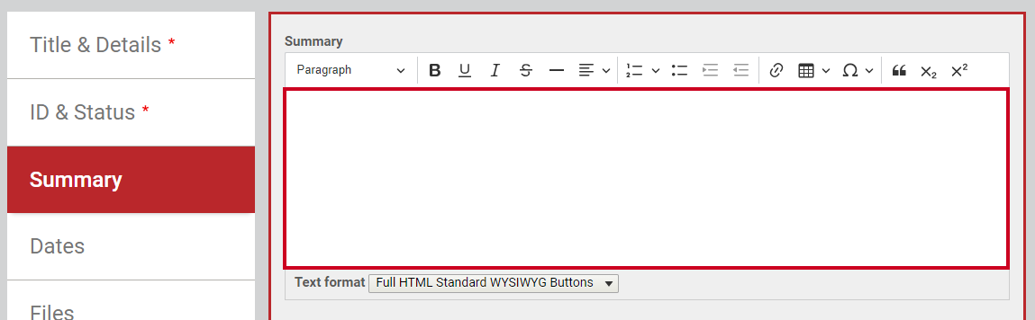 Enter a Summary of the Ordinance or Resolution