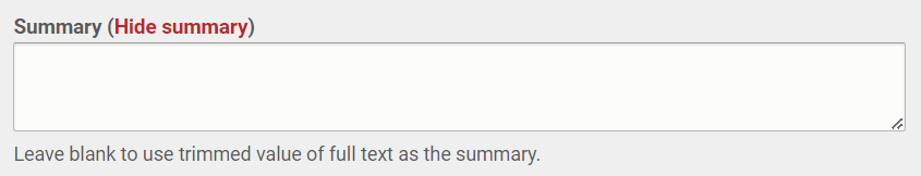 Title and Detail Summary