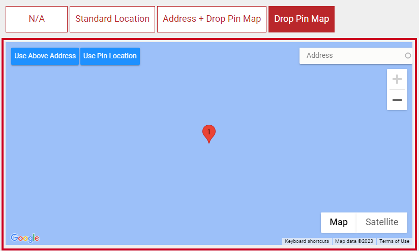 The interactible map.