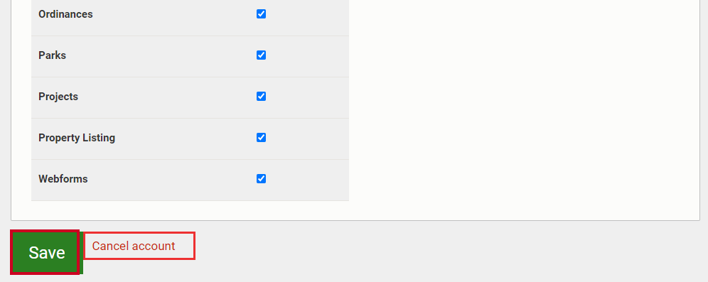 The button labeled 'Save'.