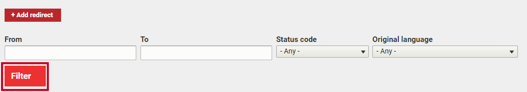 The button labeled Filter.
