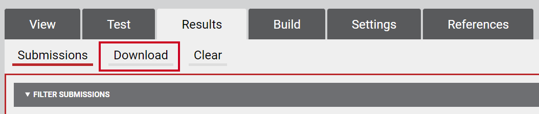 The tab labeled Download.