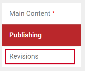 The tab labeled Revisions.